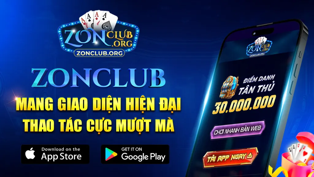 Zonclub sở hữu giao diện hiện đại, đẹp mắt và thân thiện với người dùng